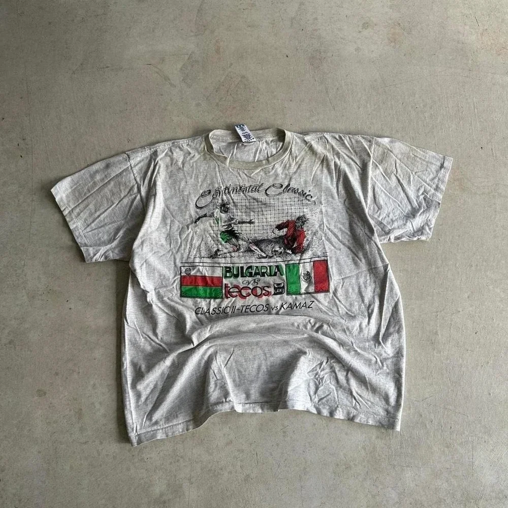Vintage 90s Adidas Soccer World Cup T Shirt Size XL